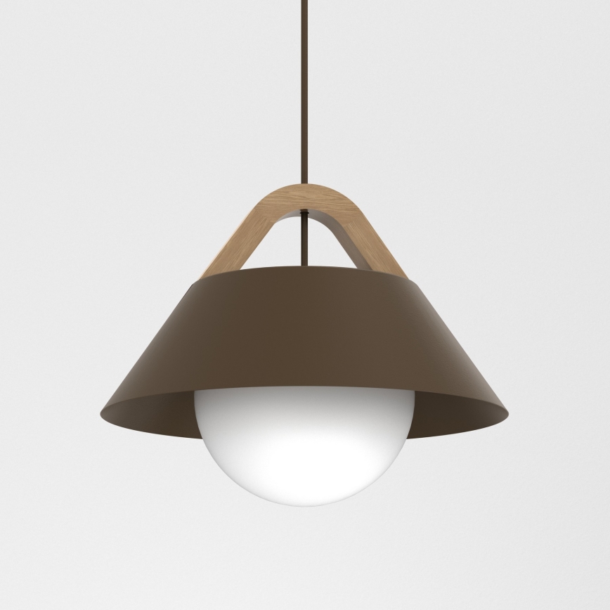 Hanglamp aan snoer FUNDA 1xE27/15W/230V bruin