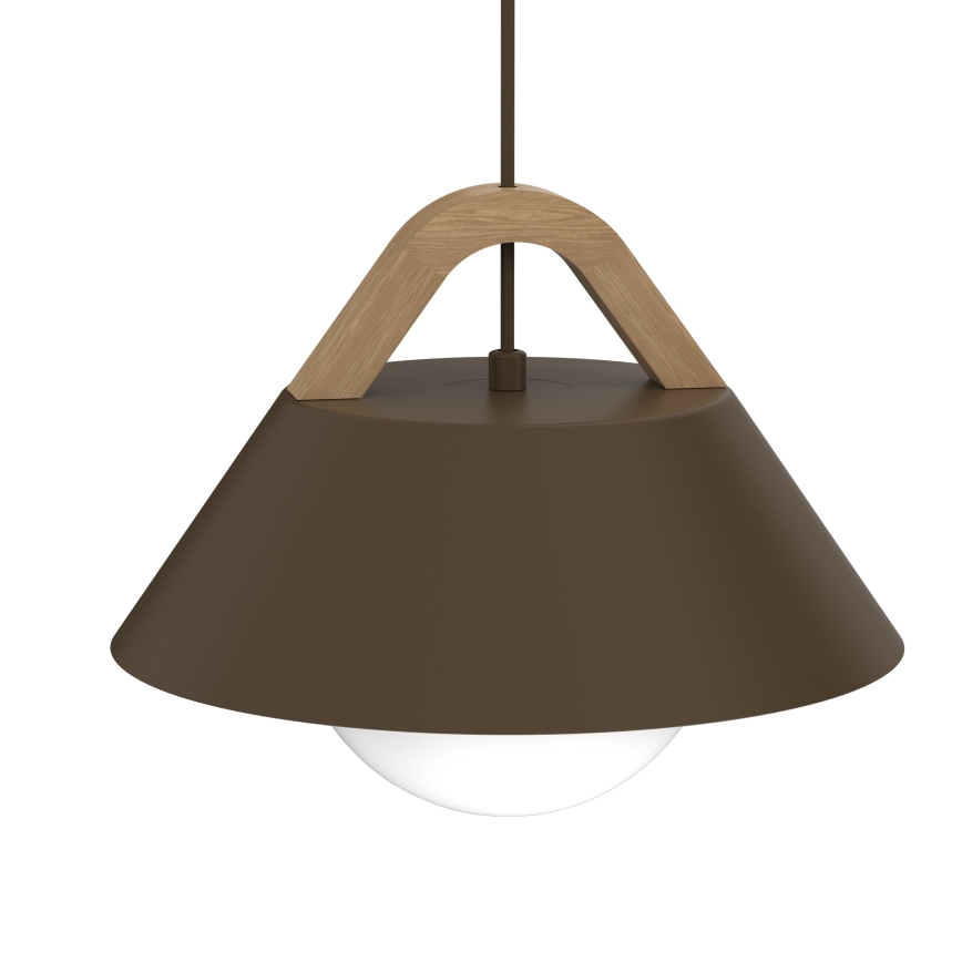 Hanglamp aan snoer FUNDA 1xE27/15W/230V bruin