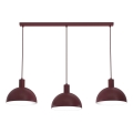 Hanglamp aan snoer HANDA 3xE27/15W/230V bordeaux
