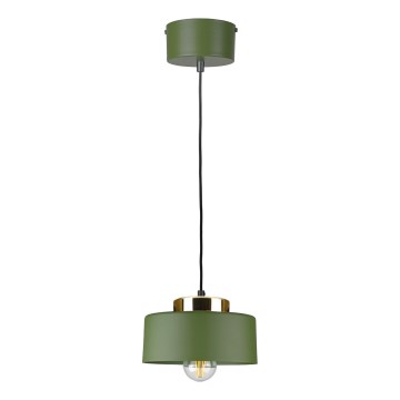 Hanglamp aan snoer IGNIA 1xE27/60W/230V groen/goud