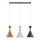 Hanglamp aan snoer KANDY 3xE27/15W/230V veelkleurig