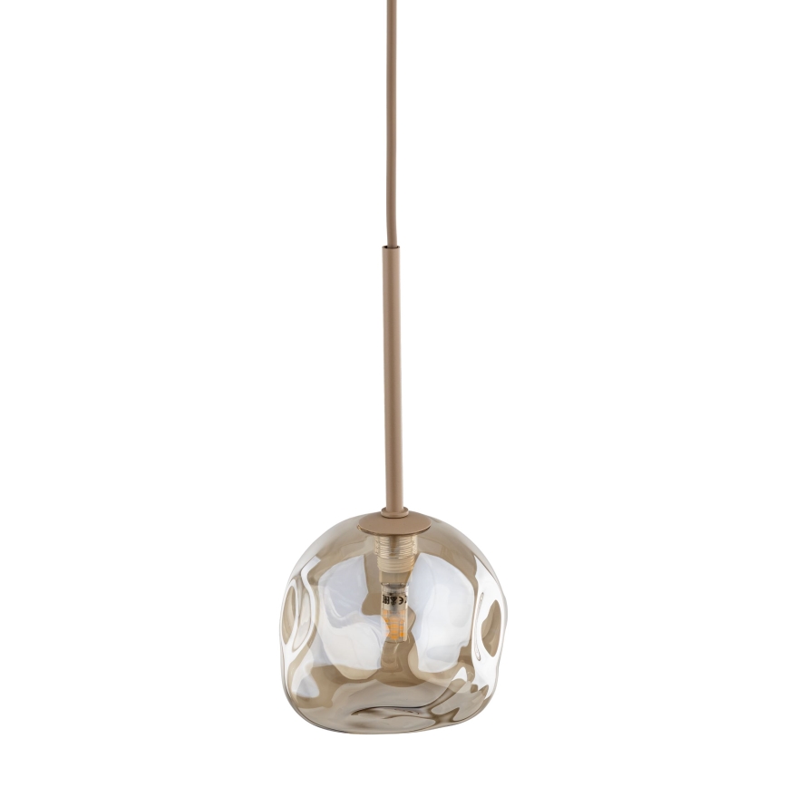 Hanglamp aan snoer LAVA 1xG9/8W/230V beige/rookbeige