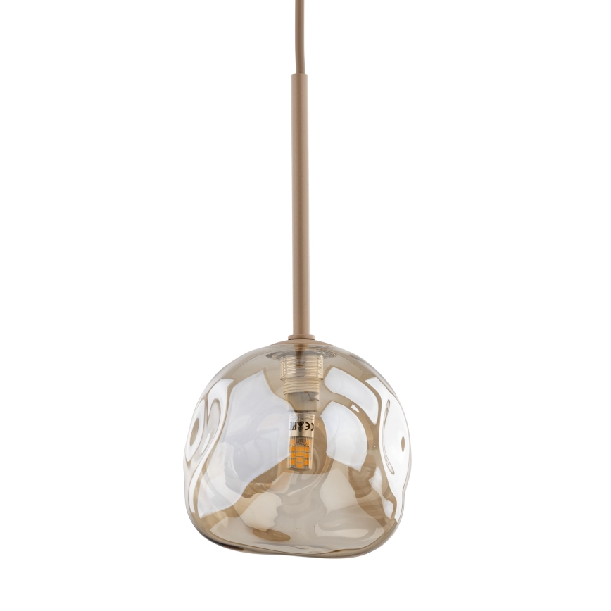 Hanglamp aan snoer LAVA 1xG9/8W/230V beige/rookbeige