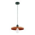 Hanglamp aan snoer LITO 1xE27/15W/230V koper/groen