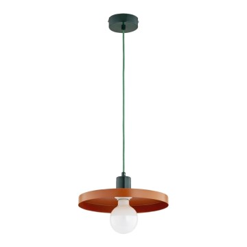 Hanglamp aan snoer LITO 1xE27/15W/230V koper/groen