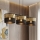 Hanglamp aan snoer LUX 3xE27/15W/230V zwart/goud