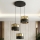 Hanglamp aan snoer LUX 3xE27/15W/230V zwart/goud