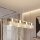Hanglamp aan snoer LUX 4xE27/15W/230V wit/goud