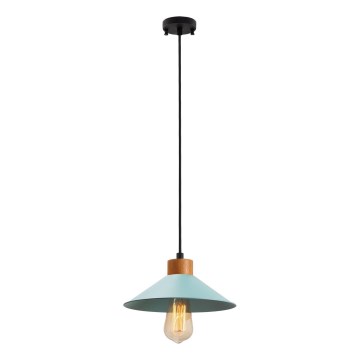 Hanglamp aan snoer MANAVGAT 1xE27/40W/230V blauw/bruin
