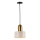 Hanglamp aan snoer MARBLE 1xE27/60W/230V goud/wit met marmerdecor