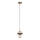 Hanglamp aan snoer MIKO 1xE27/15W/230V zwart/beige