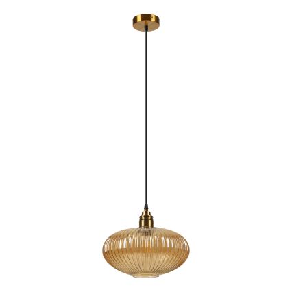 Hanglamp aan snoer MILOU 1xE27/15W/230V goud/rookbeige