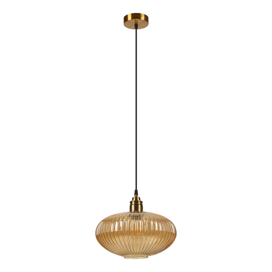 Hanglamp aan snoer MILOU 1xE27/15W/230V goud/rookbeige