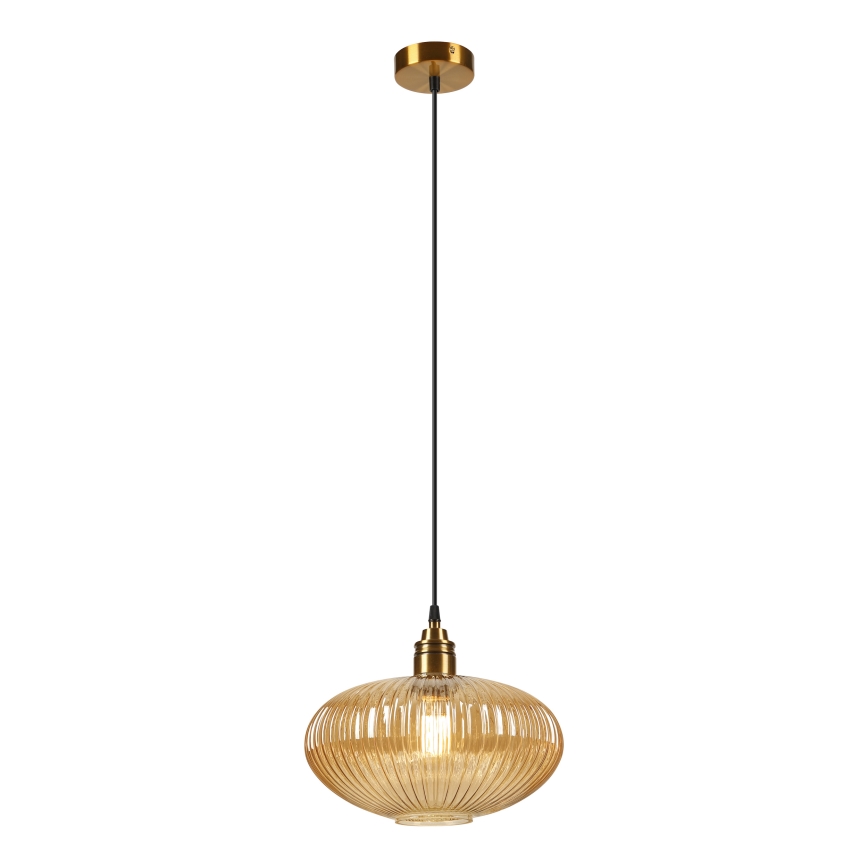 Hanglamp aan snoer MILOU 1xE27/15W/230V goud/rookbeige