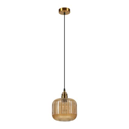 Hanglamp aan snoer MILOU 1xE27/15W/230V goud/rookbeige