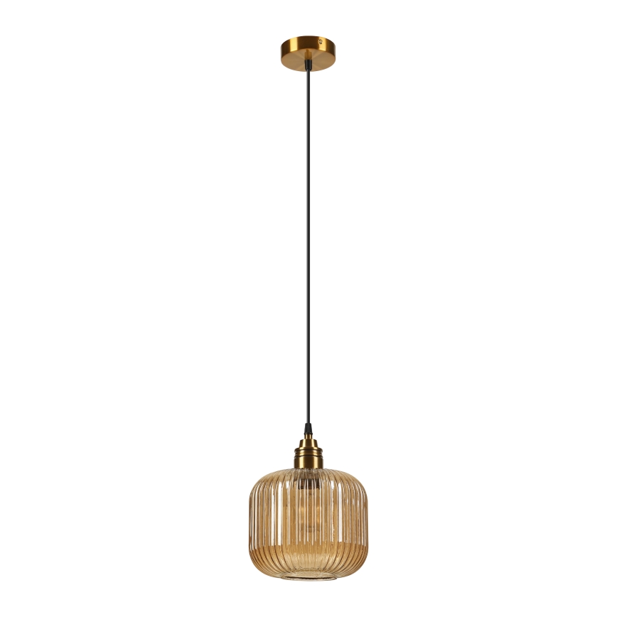 Hanglamp aan snoer MILOU 1xE27/15W/230V goud/rookbeige
