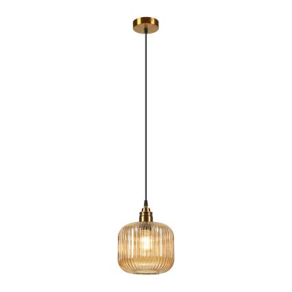 Hanglamp aan snoer MILOU 1xE27/15W/230V goud/rookbeige