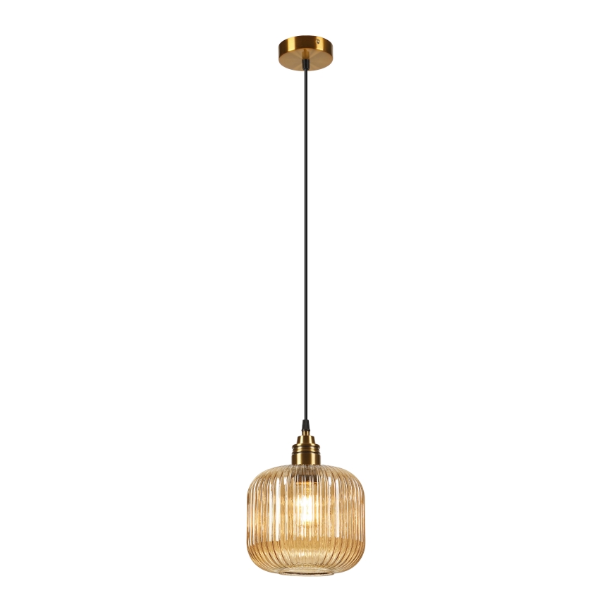 Hanglamp aan snoer MILOU 1xE27/15W/230V goud/rookbeige