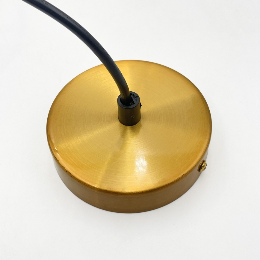 Hanglamp aan snoer MILOU 1xE27/15W/230V goud/rookbeige