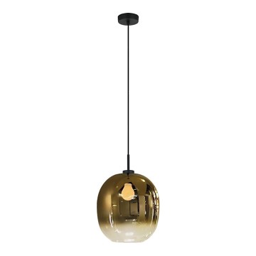 Hanglamp aan snoer MIRROR 1xE27/14W/230V gerookt goud