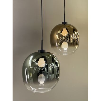 Hanglamp aan snoer MIRROR 1xE27/14W/230V gerookt goud