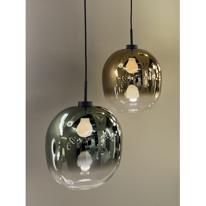 Hanglamp aan snoer MIRROR 1xE27/14W/230V gerookt goud