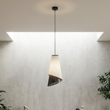Hanglamp aan snoer MODA 1xE27/15W/230V grijs/zwart