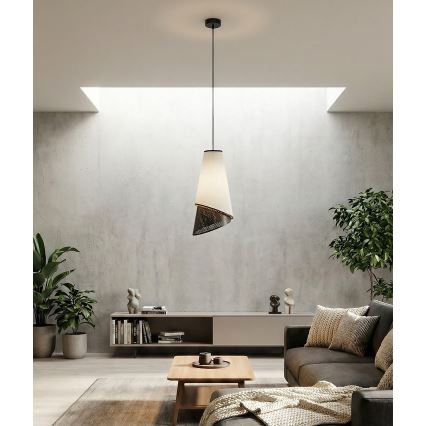 Hanglamp aan snoer MODA 1xE27/15W/230V grijs/zwart