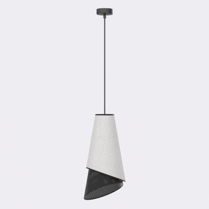 Hanglamp aan snoer MODA 1xE27/15W/230V grijs/zwart