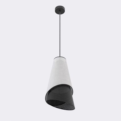 Hanglamp aan snoer MODA 1xE27/15W/230V grijs/zwart