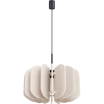 Hanglamp aan snoer MULA 1xE27/15W/230V Ø 45 cm crème