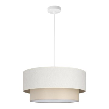 Hanglamp aan snoer NATIA 1xE27/60W/230V crème