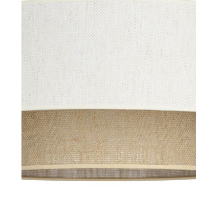 Hanglamp aan snoer NATIA 1xE27/60W/230V wit/bruin