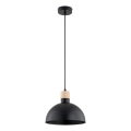 Hanglamp aan snoer NEOMI 1xE27/15W/230V zwart