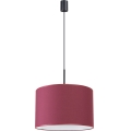 Hanglamp aan snoer NEVIA 1xE27/15W/230V Ø 40 cm rood