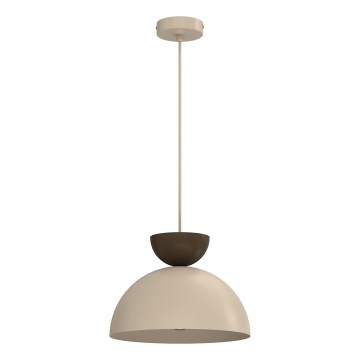Hanglamp aan snoer NEVIS 1xE27/15W/230V Ø 29 cm beige