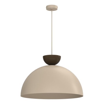 Hanglamp aan snoer NEVIS 1xE27/15W/230V Ø 50 cm beige