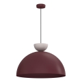 Hanglamp aan snoer NEVIS 1xE27/15W/230V Ø 50 cm bordeaux