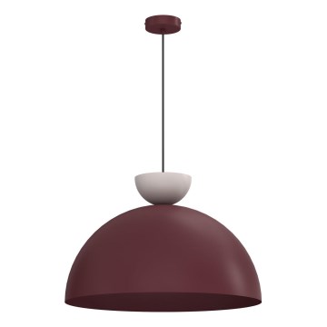 Hanglamp aan snoer NEVIS 1xE27/15W/230V Ø 50 cm bordeaux