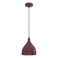 Hanglamp aan snoer NOAK CLASSIC 1xE27/15W/230V bordeaux