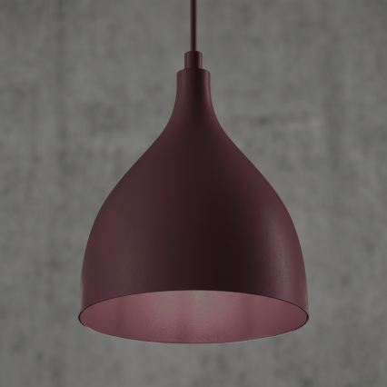 Hanglamp aan snoer NOAK CLASSIC 1xE27/15W/230V bordeaux