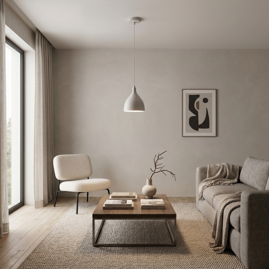 Hanglamp aan snoer NOAK CLASSIC 1xE27/15W/230V crème