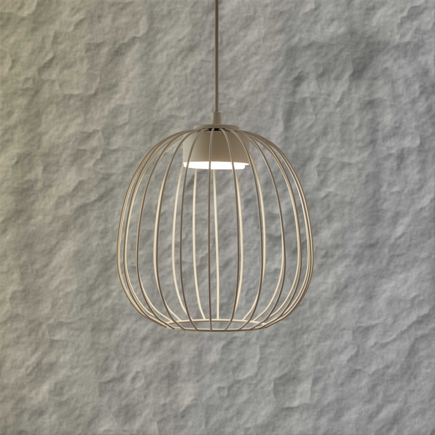 Hanglamp aan snoer OVELLA 1xGX53/10W/230V Ø 25 cm crèmekleurig