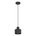 Hanglamp aan snoer PARKLA 1xE27/15W/230V zwart
