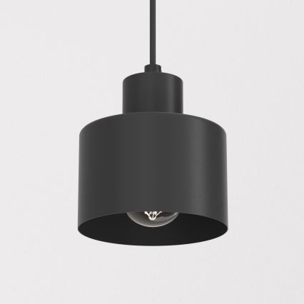 Hanglamp aan snoer PARKLA 1xE27/15W/230V zwart