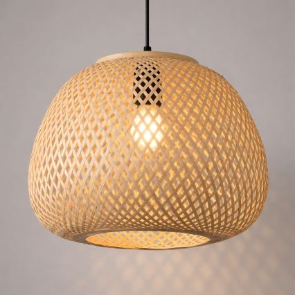 Hanglamp aan snoer PETRA 1xE27/15W/230V bamboe