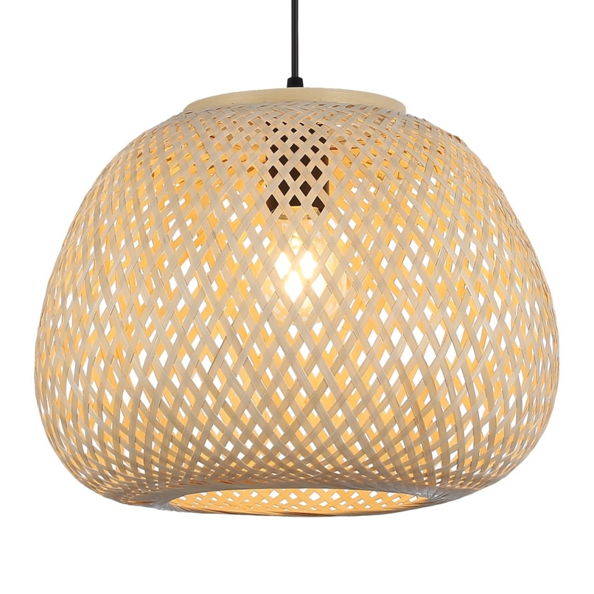 Hanglamp aan snoer PETRA 1xE27/15W/230V bamboe