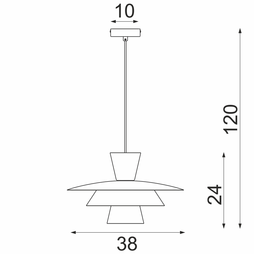 Hanglamp aan snoer PLATO 1xE27/15W/230V beige