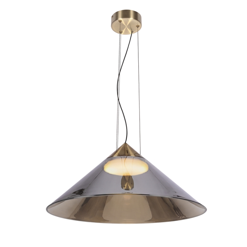 Hanglamp aan snoer PRESTO 1xGX53/10W/230V Ø 50 cm goud/rookgrijs