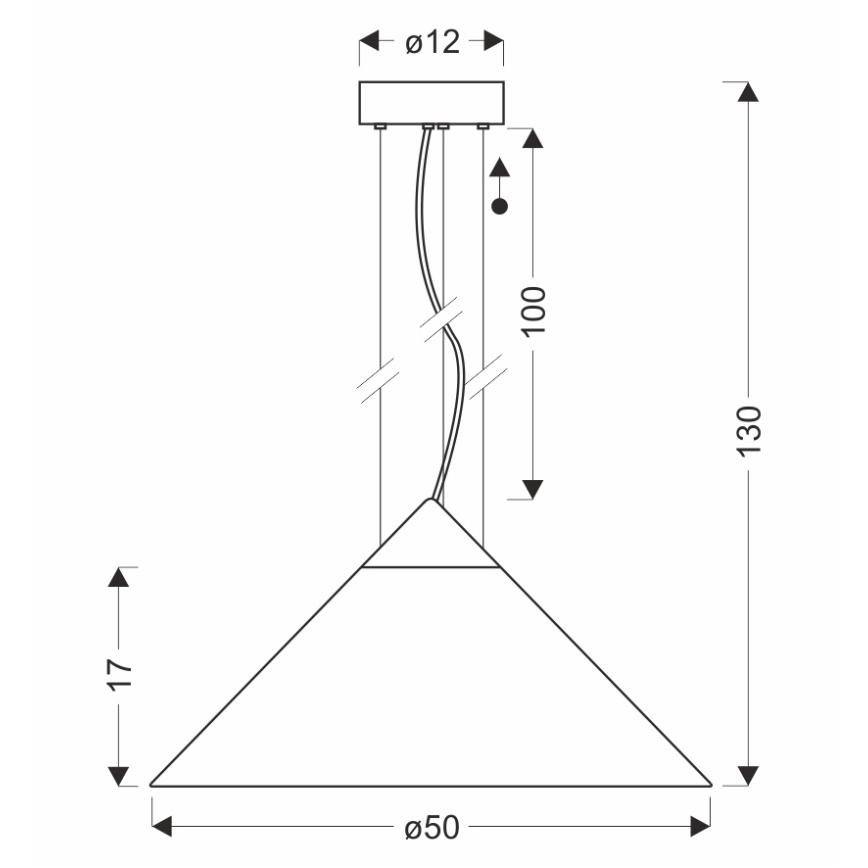 Hanglamp aan snoer PRESTO 1xGX53/10W/230V Ø 50 cm goud/rookgrijs